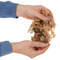 Artikel Schafwolle Braun Meliert 250g für Bastelarbeiten