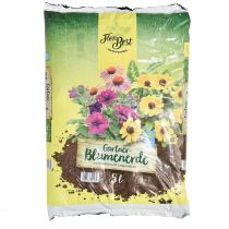 FlorBest Gärtner Blumenerde mit Naturton und Langzeitdünger 5l