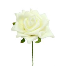 Artikel Foam-Rose Ø7,5cm Creme 18St