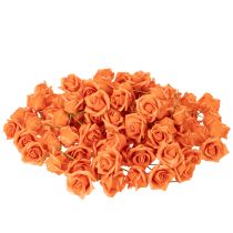 Artikel Künstliche Rosen orange 5 cm Blüte einzeln 100 Stück