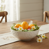 Artikel Ausgeblasene Hühnereier Orange-Apricot 5cm 10 Stk für DIY und Osterdekoration