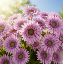Artikel Künstliche Blumen Gerbera Garten Kunstblumen Lila 47cm