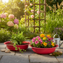 Artikel Pflanzschale runde Form für stilvolle Indoor Dekoration oder Garten 29cm 2St