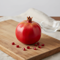 Artikel Granatapfel Dekoration Kunstobst Kunststoff 10,5 cm Rot für Innen