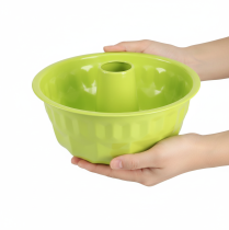 Artikel Metall Gugelhupf Kuchenform Dekoration Apfelgrün Ø23cm H12cm