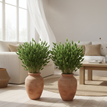 Artikel Lagurus getrocknet 65-70cm Olivgrün 75g Trockenblume für Dekoration