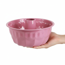 Artikel Metall-Deko-Schale Gugelhupf-Form Ø23cm H12cm Rosa