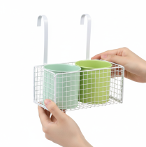 Artikel Blumentopf Metall hängend Grün Set mit Halterung für Balkon L22cm H23,5cm