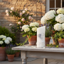 Artikel Hochzeitskerze Kerze Silberhochzeit Kerze Weiß 210/85mm