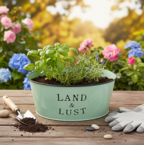 Artikel Blumenschale rund Metall Mint Ø25×10cm Innen- und Außendekoration