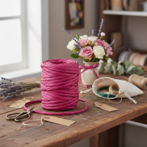 Artikel Papierkordel 6mm 23m Pink für Innenbereich Dekoration