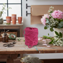 Artikel Papierkordel 6mm 23m Pink für Innenbereich Dekoration