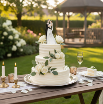 Artikel Dekofigur Hochzeitspaar 10,5cm aus Polyresin in Weiß und Schwarz
