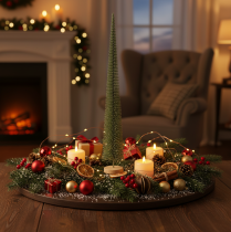 Artikel Deko Tannenbaum künstlich mit Holzsockel 80cm grün