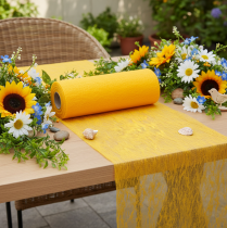 Artikel Vliestischläufer Rolle Gelb 23 cm x 25 m für Tisch- und Wohnraumdekoration