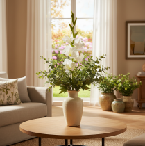 Artikel Künstliche Gladiole aus Textil und Kunststoff Weiß 88cm für Innenbereich
