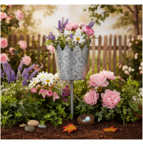 Artikel Dekokrone Metall Antik-Optik 95cm für Blumenbeet oder Pflanzkübel