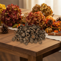 Artikel Eichelkappen natur 2cm braun 300g Dekoration Herbst Advent