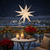 Artikel Deko-LED-Stern Kunststoff Warmweiß Outdoor mit Timer 40 cm