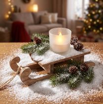Artikel Deko Schnee fein Weiß 12g aus Polyethylen für kreative Winterdekorationen
