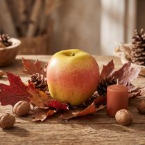 Artikel Deko-Apfel aus Kunststoff Ø9cm in Gelb und Rot für Innenbereich