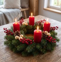 Artikel Beerenpick Rot 23 cm 12 Stück Kunstzweige für Herbst- und Weihnachtsdeko