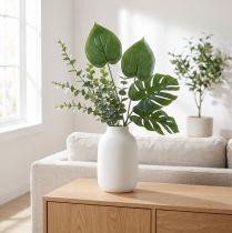 Artikel Philodendron künstliche Kunstpflanze Grün 48cm mit Herzblättern aus Kunststoff