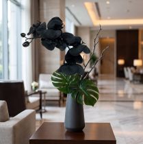 Artikel Orchidee künstlich Schwarz 54 cm Kunststoff