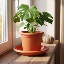 Artikel Blumentopf-Untersetzer Kunststoff Ø28cm Terrakotta für Indoor