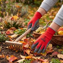 Artikel Kixx Gartenhandschuhe Nylon Rot Grau Größe 11 Arbeitshandschuhe