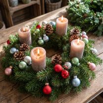 Artikel Mini-Weihnachtskugeln Echtglas Ø 2,5 cm, Matt und Glänzend, 22 Stück, Sortierte Farben