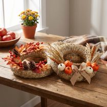 Artikel Strohkranz 18cm Naturmaterial für Kranzgestaltung 2 Stück