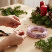 Artikel Aluminiumdraht Rosa Ø 2mm 60m für Dekoration und Bastelarbeiten