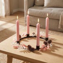 Artikel Kurze Stabkerzen Rosa aus Wachs Ø21x110mm 6 Stück