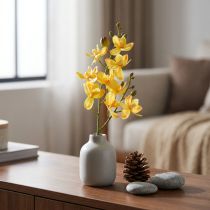 Artikel Künstliche Orchidee Phalaenopsis Gelb 30cm aus Kunststoff