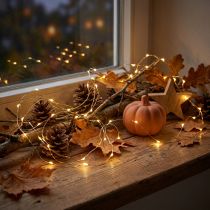 Artikel Mikro-LED-Lichterkette Warmweiß 120 Lichter 8,95m für Innen und Außen
