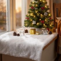 Artikel Schneedecke Kunstschnee Matte 200×50 cm Weiß aus Polyethylen