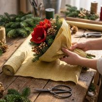 Artikel Floristen-Krepppapier Gold 50x250 cm für Dekoration und Bastelarbeiten