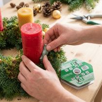 Artikel Grüne Knetmasse auf Wachspapier OASIS® Fix 5m x 1cm für Gestecke