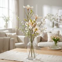Artikel Künstliche Magnolie aus Kunststoff und Seidenstoff 85cm in Pfirsich