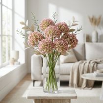 Artikel Allium künstlich 55cm Rosa aus Kunststoff