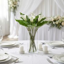 Artikel Weiße Calla Lilien Kunstblume 34cm für Wohnraum- und Tischdekoration