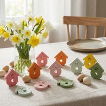 Artikel Streudeko Vogelhaus Holz 2,5–3,5cm Farbig 48 Stück