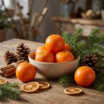 Artikel Deko Mandarinen Kunstoff, Ø5cm, 12er Set, Orange, Innenbereich