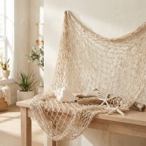 Artikel Makramee-Netz Creme 85–90x100cm Maritim