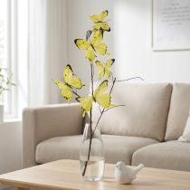 Artikel Schmetterlingszweig aus Kunststoff und Polyester 75 cm Gelb für Innen