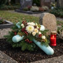 Artikel Styropor Kreuz Mintgrün 50cm x 34cm 2er-Set für Trauergestecke