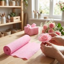 Artikel Floristen-Krepppapier Hellpink 50cm x 250cm für Dekorationen