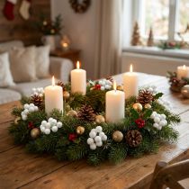 Artikel Mini-Weihnachtskugeln aus Glas, Ø 20 mm, Weiß Marmoriert, 140 Stück