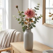 Artikel Künstliche Dahlie Pink mit Knospe, H57cm, Seidenblume